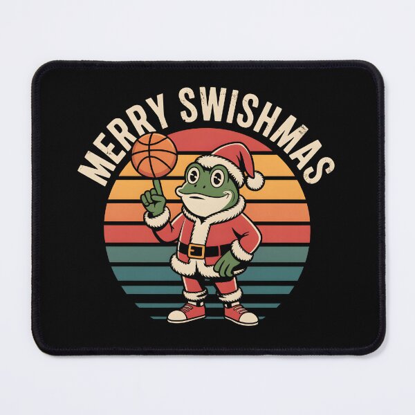 Item preview, frog Merry Swishmas Basketball Christmas designed and sold by DREAM3SHOP.