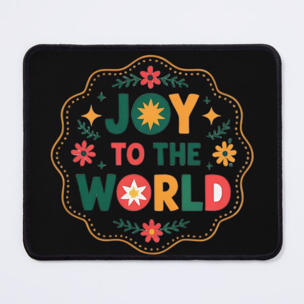 Item preview, Joy to the World Badge designed and sold by SoftStyleStudio ⭐⭐⭐.