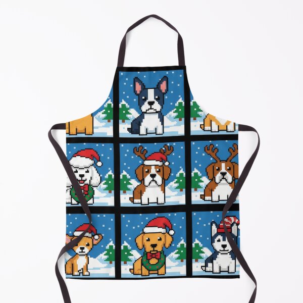 Item preview, Retro Video Game Holiday Pups designed and sold by zoughlal.