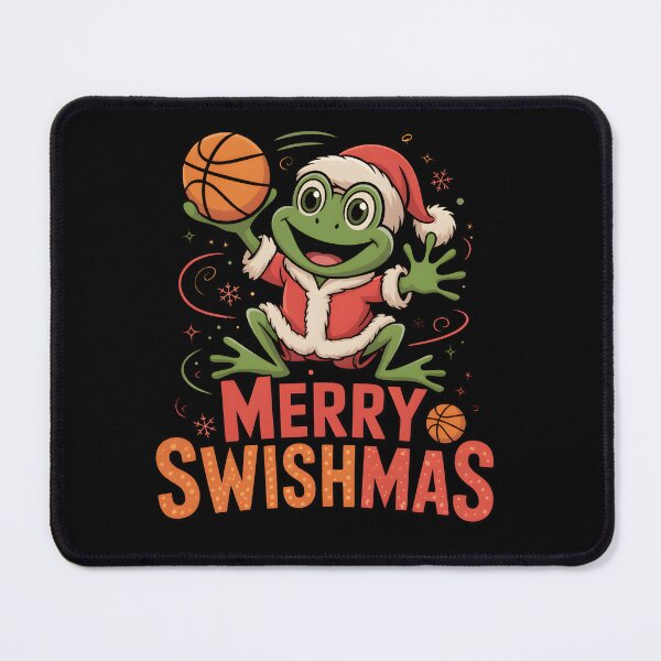 Item preview, frog Merry Swishmas Basketball Christmas designed and sold by DREAM3SHOP.