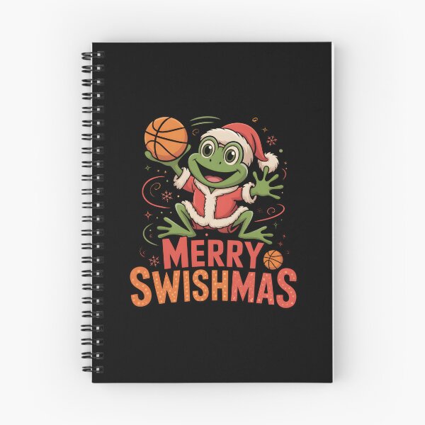 Item preview, frog Merry Swishmas Basketball Christmas designed and sold by DREAM3SHOP.