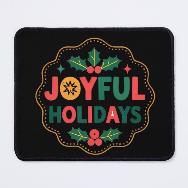 Item preview, Joyful Holidays Badge designed and sold by SoftStyleStudio ⭐⭐⭐.