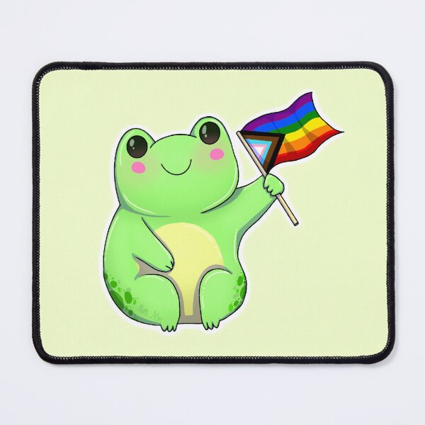 Item preview, Pride Frog Flag LGBTQ+ Gay Cute Art  designed and sold by Crimson-Crafts1.
