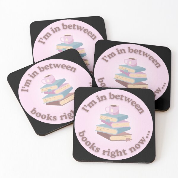 Item preview, in between books right now...- bookish quote designed and sold by BookLoversClubX.