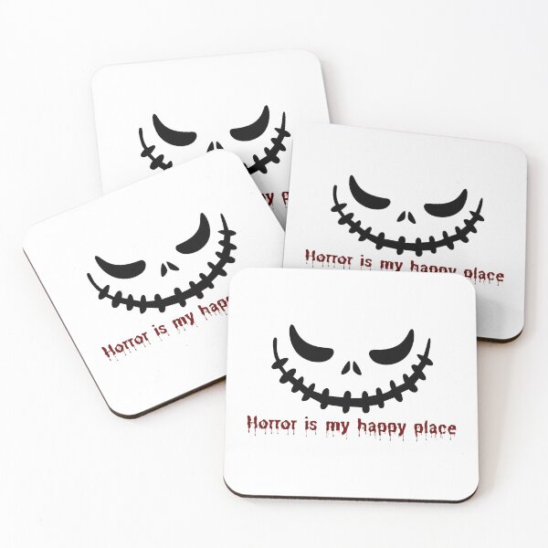 Item preview, Horror Is My Happy Place Scary Pumpkin Design designed and sold by Inkworksbyshery.