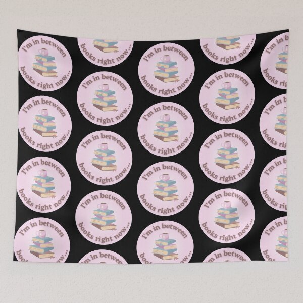 Item preview, in between books right now...- bookish quote designed and sold by BookLoversClubX.