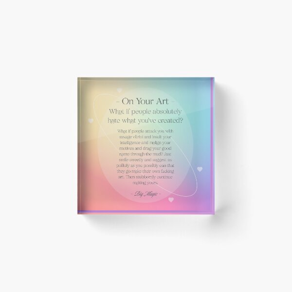 Item preview, Keep Creating Art Despite the Critics: Motivational Quote for Artists Dealing with Hate and Negative Feedback | Art Inspiration designed and sold by PopCultureArtShop.