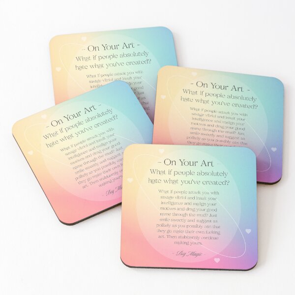 Item preview, Keep Creating Art Despite the Critics: Motivational Quote for Artists Dealing with Hate and Negative Feedback | Art Inspiration designed and sold by PopCultureArtShop.