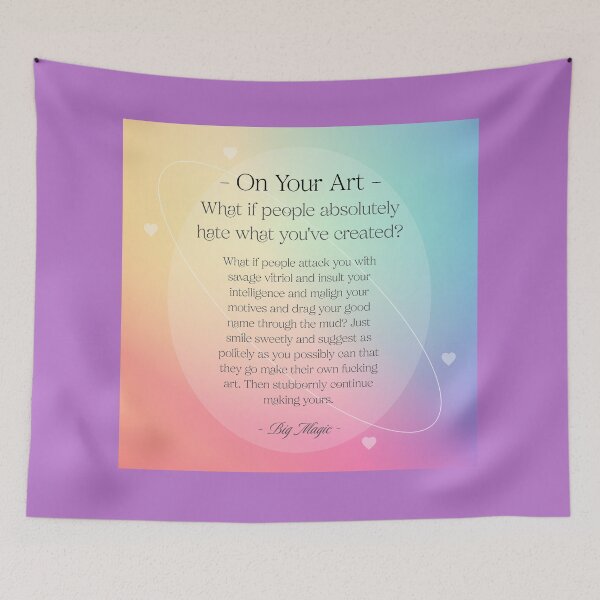 Item preview, Keep Creating Art Despite the Critics: Motivational Quote for Artists Dealing with Hate and Negative Feedback | Art Inspiration designed and sold by PopCultureArtShop.
