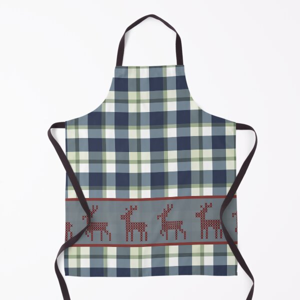 Item preview, Checkered pattern with cross-stitch reindeer designed and sold by EMJAYHeiss.