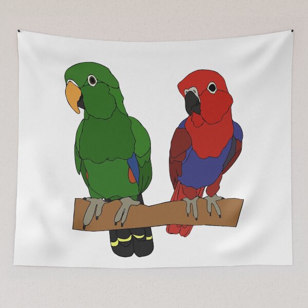 Item preview, Eclectus Parrots designed and sold by nolessjess.