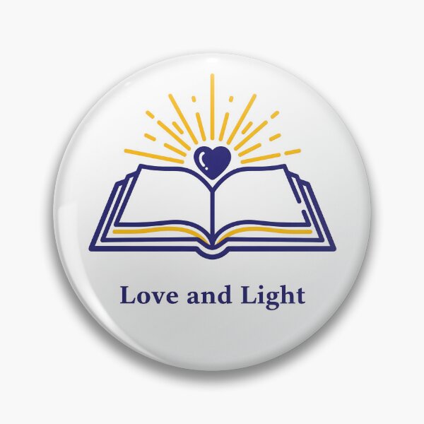 Item preview, Love and Light Open Bible with Heart and Rays Illustration. designed and sold by loveandlightrb.