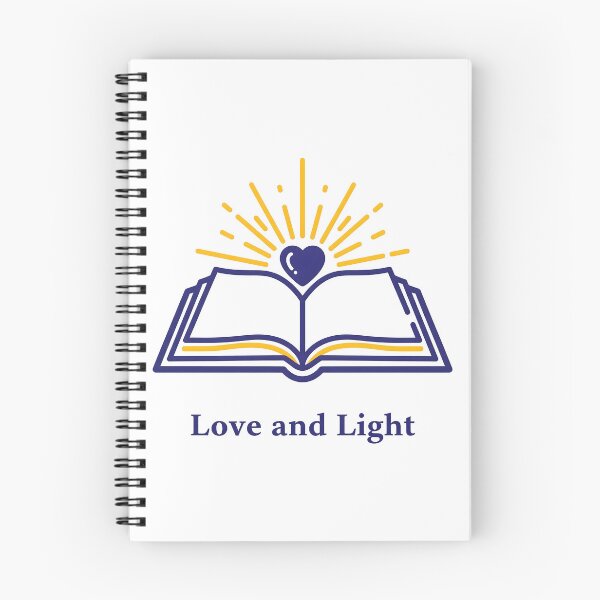 Item preview, Love and Light Open Bible with Heart and Rays Illustration. designed and sold by loveandlightrb.