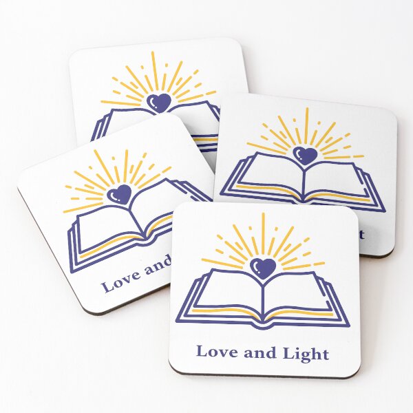 Item preview, Love and Light Open Bible with Heart and Rays Illustration. designed and sold by loveandlightrb.