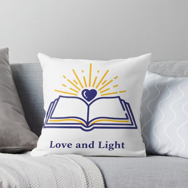 Item preview, Love and Light Open Bible with Heart and Rays Illustration. designed and sold by loveandlightrb.
