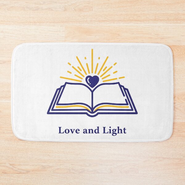 Item preview, Love and Light Open Bible with Heart and Rays Illustration. designed and sold by loveandlightrb.