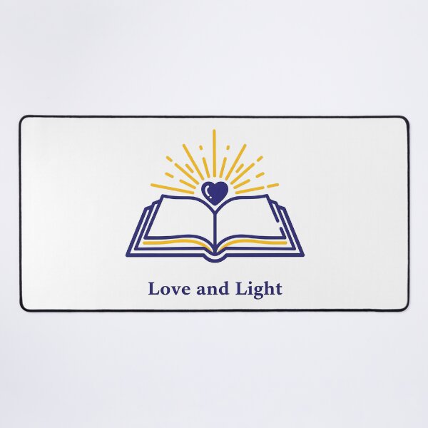 Item preview, Love and Light Open Bible with Heart and Rays Illustration. designed and sold by loveandlightrb.