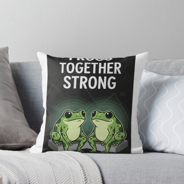 Item preview, Frogs Together Strong Funny Unity Design designed and sold by TinaDu-.