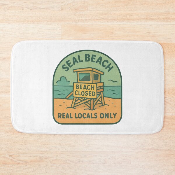Item preview, Beach closed real locals only designed and sold by Dwafen.