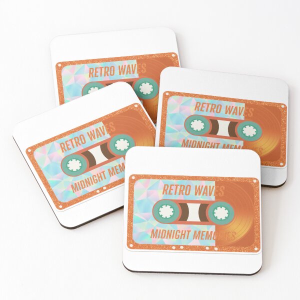 Item preview, TS Retro Waves Midnight Memories Cassette Tape Design designed and sold by TinaDu-.