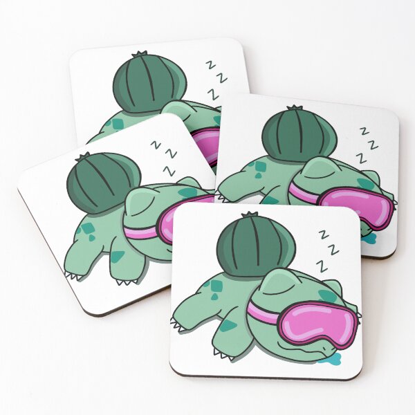 Item preview, Sleepy Green Boi Sticker | Cute Pokémon-Inspired Art designed and sold by annebmeadows.