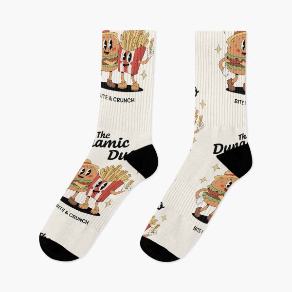 Item preview, The Dynamic Duo – Groovy Burger and Fries Cartoon designed and sold by HoopeStylee.