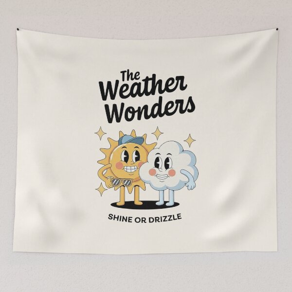 Item preview, The Weather Wonders – Groovy Sun and Cloud Duo designed and sold by HoopeStylee.