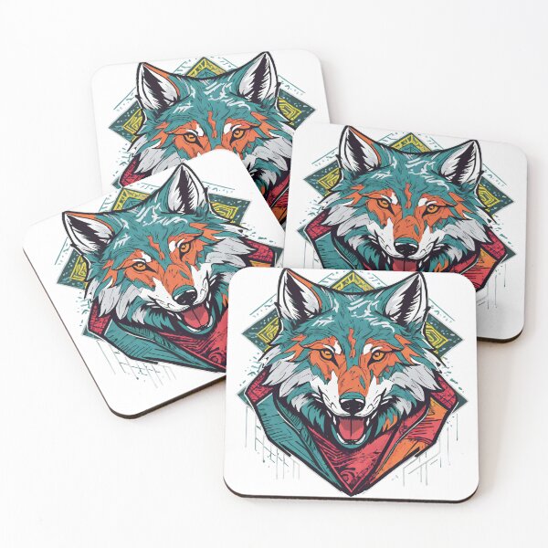 Item preview, Colourful Wolf Graphic designed and sold by jamesgerardking.