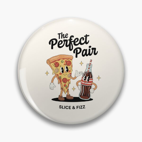 Item preview, The Perfect Pair – Pizza and Soda Cartoon designed and sold by HoopeStylee.