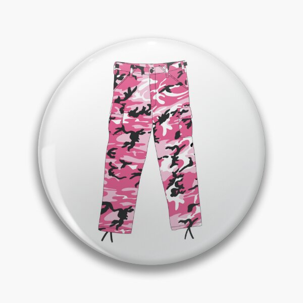 Item preview, Pink Camo Pants | Early 2000s Y2K Aesthetic Sticker designed and sold by annebmeadows.