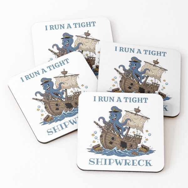 Item preview, I Run a Tight Shipwreck Art Pirate Homeschool designed and sold by MatthewFlow.