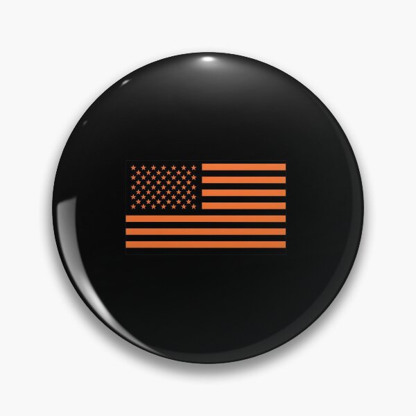 Item preview, Orange USA Flag – Modern Minimalist American Flag designed and sold by Paper Drip.