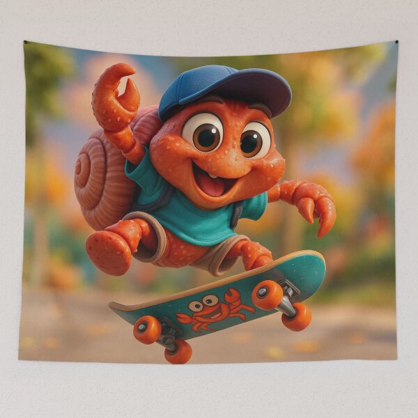 Item preview, Skater Strawberry Hermit Crab designed and sold by Sillytoe.