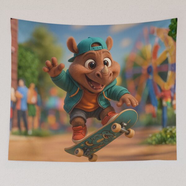 Item preview, Skater Sumatran Rhinoceros designed and sold by Sillytoe.