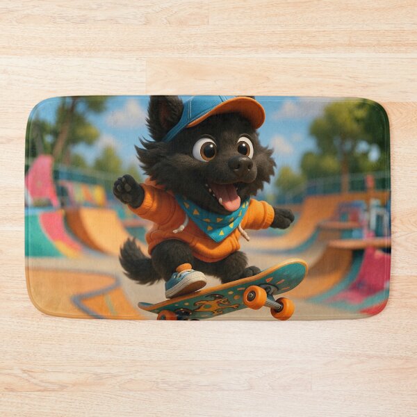 Item preview, Skater Swedish Lapphund designed and sold by Sillytoe.