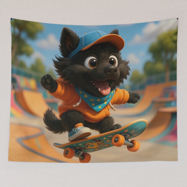 Item preview, Skater Swedish Lapphund designed and sold by Sillytoe.