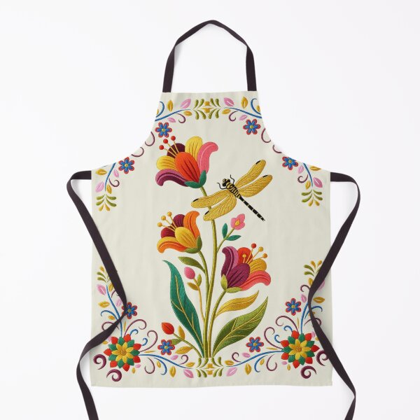 Item preview, Dragonfly Among Multicolored Flowers designed and sold by Ciervo Primavera.