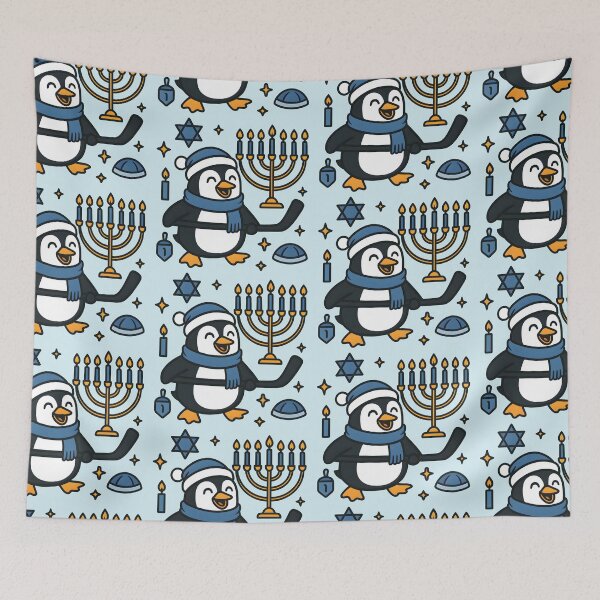 Item preview, Hanukkah Penguin - Hockey Cute Animal designed and sold by aylastyle.