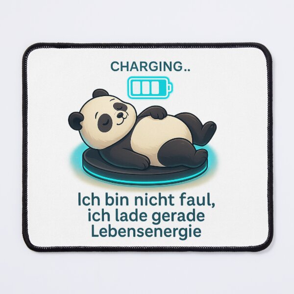 Item preview, I’m Not Lazy – I’m Recharging My Life Energy | Cute Sleeping Panda Design designed and sold by 9toNein.
