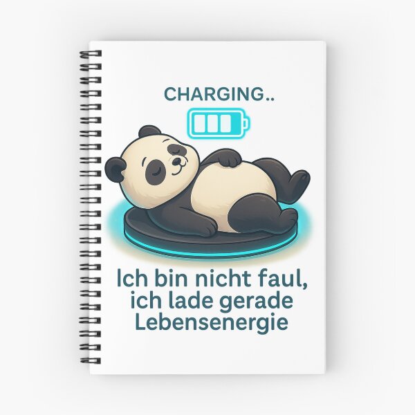 Item preview, I’m Not Lazy – I’m Recharging My Life Energy | Cute Sleeping Panda Design designed and sold by 9toNein.