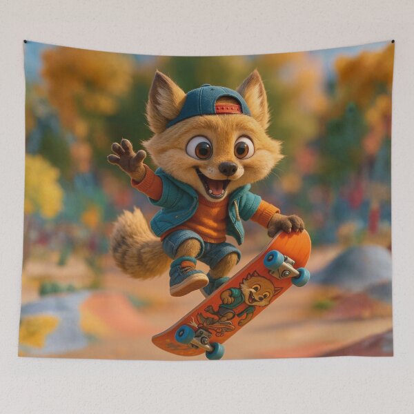 Item preview, Skater Tibetan Fox designed and sold by Sillytoe.