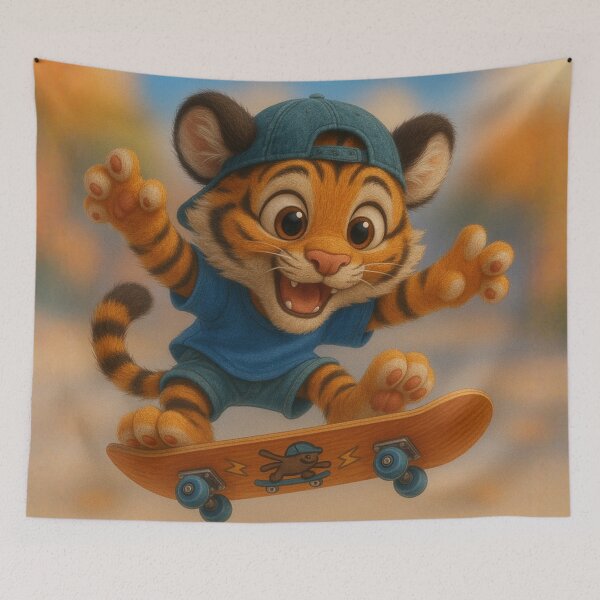 Item preview, Skater Tiger designed and sold by Sillytoe.