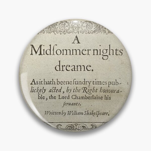 Artikelvorschau, Faksimile von „Ein Sommernachtstraum“ von William Shakespeare. Puck, Oberon, Titania entworfen und verkauft von Filologica.