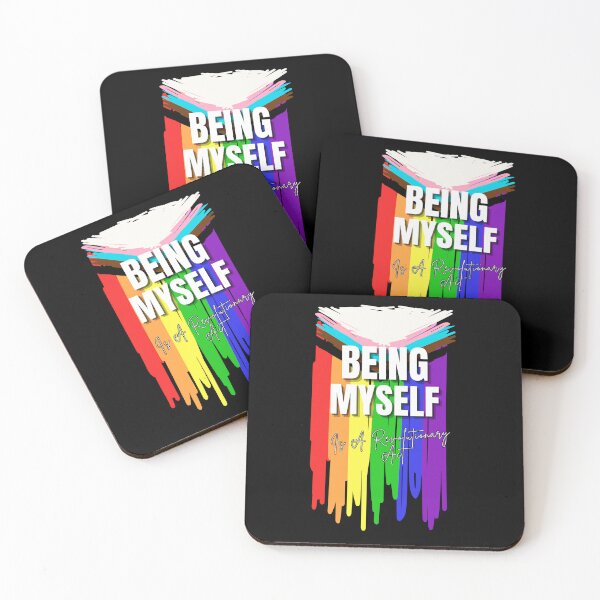 Item preview, Being Myself is a Revolutionary Act Flag designed and sold by AliasLexReyes.