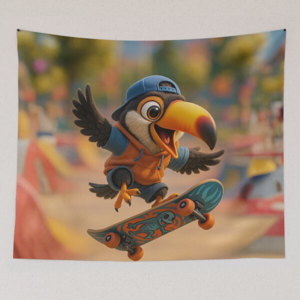 Item preview, Skater Toucan designed and sold by Sillytoe.