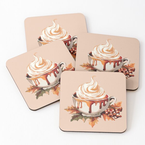 Item preview, Caramel Drizzle Latte Cozy Fall Coffee Art by Anne Brooke Art designed and sold by Anne Brooke Art.