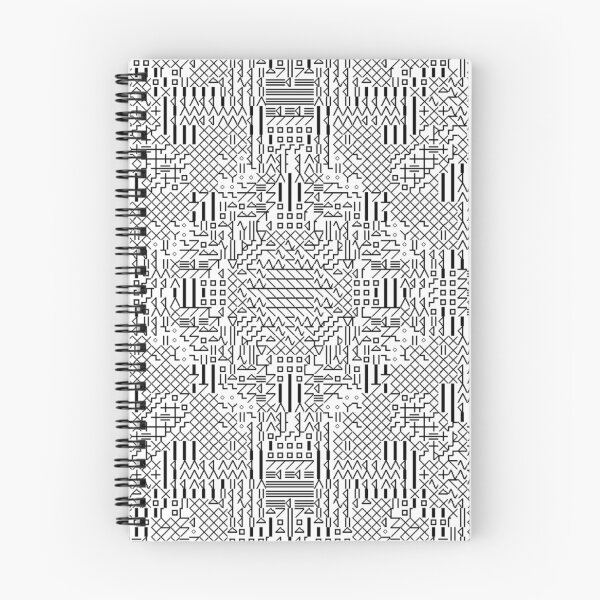 Item preview, Cyber Zen Minimalist Black and White Pattern designed and sold by Dancing Squares Art.