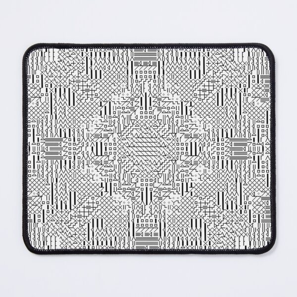 Item preview, Cyber Zen Minimalist Black and White Pattern designed and sold by Dancing Squares Art.