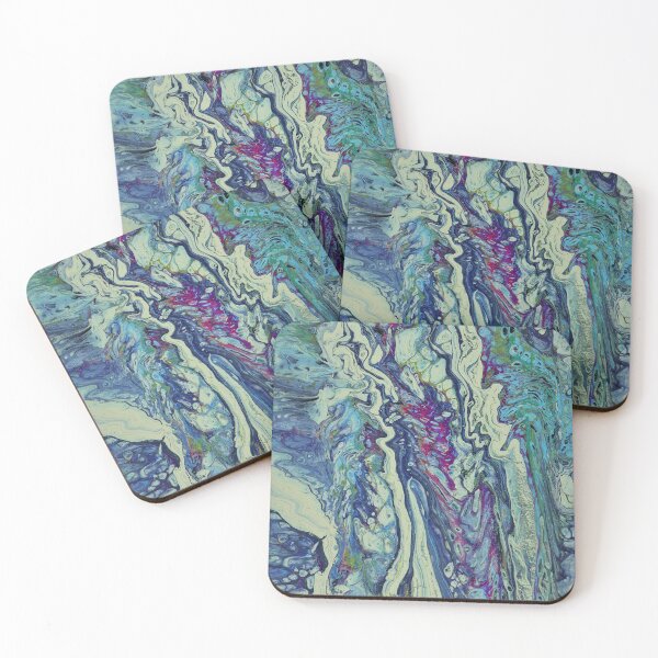 Item preview, In Another Land 2 Blue Green Strata Abstract designed and sold by Doug  Siegel.