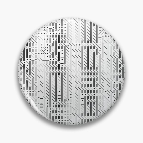 Item preview, Digital Style Black and White Geometric Pattern designed and sold by Dancing Squares Art.